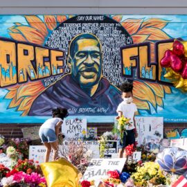 Mural at George Floyd Square. Photo by Lorie Shaull