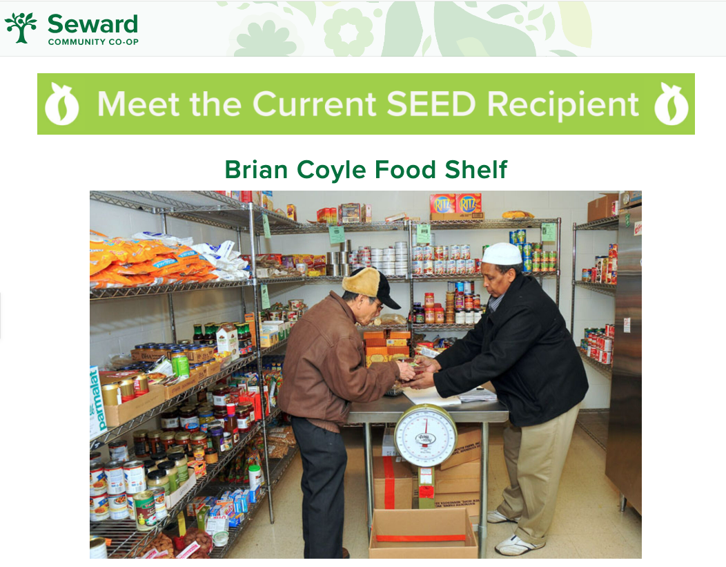 Seward Co-OP March SEED Recipient