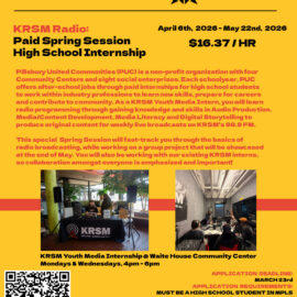 KRSM Spring Session Internship Flyer